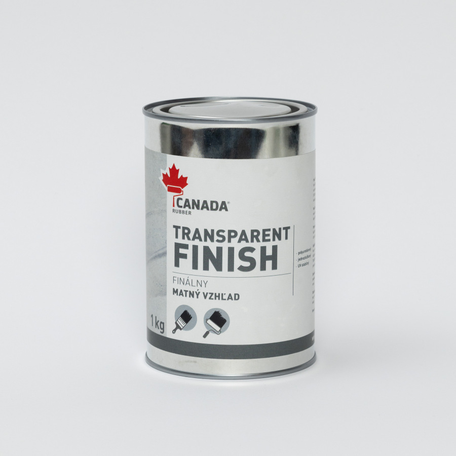 Canada Rubber Transparent Finish 1kg - matná povrchová úprava