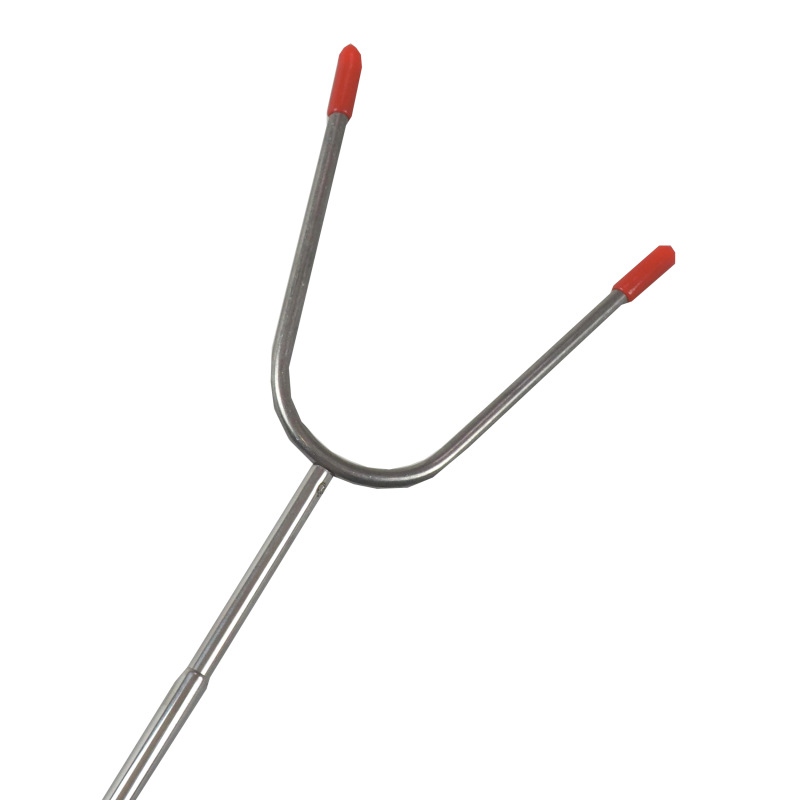 TOPTRADE vidlica opekacia, teleskopická, nerezová, plastová rukoväť, 25 – 86 cm 8