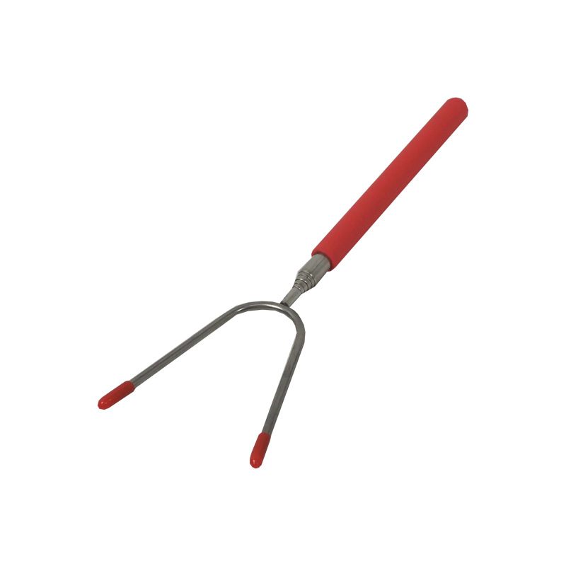TOPTRADE vidlica opekacia, teleskopická, nerezová, plastová rukoväť, 25 – 86 cm 10