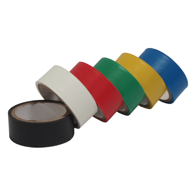 TOPTRADE páska elektroizolačná, farebná, 19 x 0,13 mm x 3 m, set 6 ks