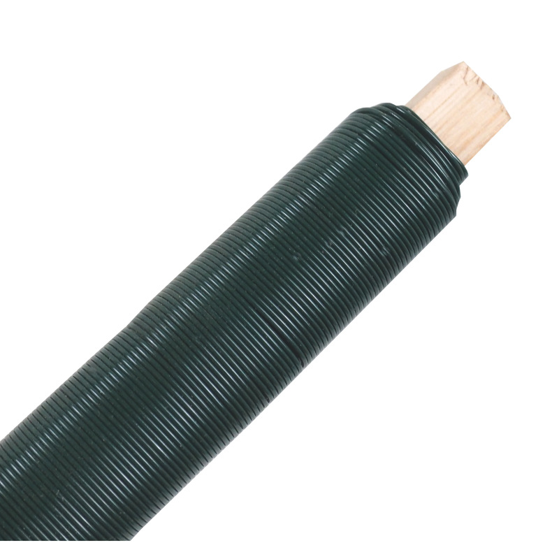 TOPTRADE drôt viazací, poplastovaný, zelený, O 0,65 (0,55) mm / 100 g, súprava 2 ks 3