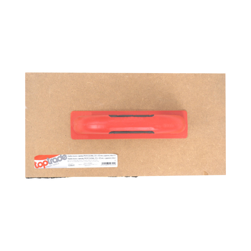 TOPTRADE hladítko brúsne, s papierom, MDF doska, PROFESSIONAL, 353x183 mm, zrnit.16 1