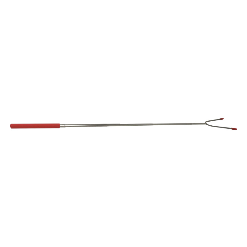 TOPTRADE vidlica opekacia, teleskopická, nerezová, plastová rukoväť, 25 – 86 cm 3