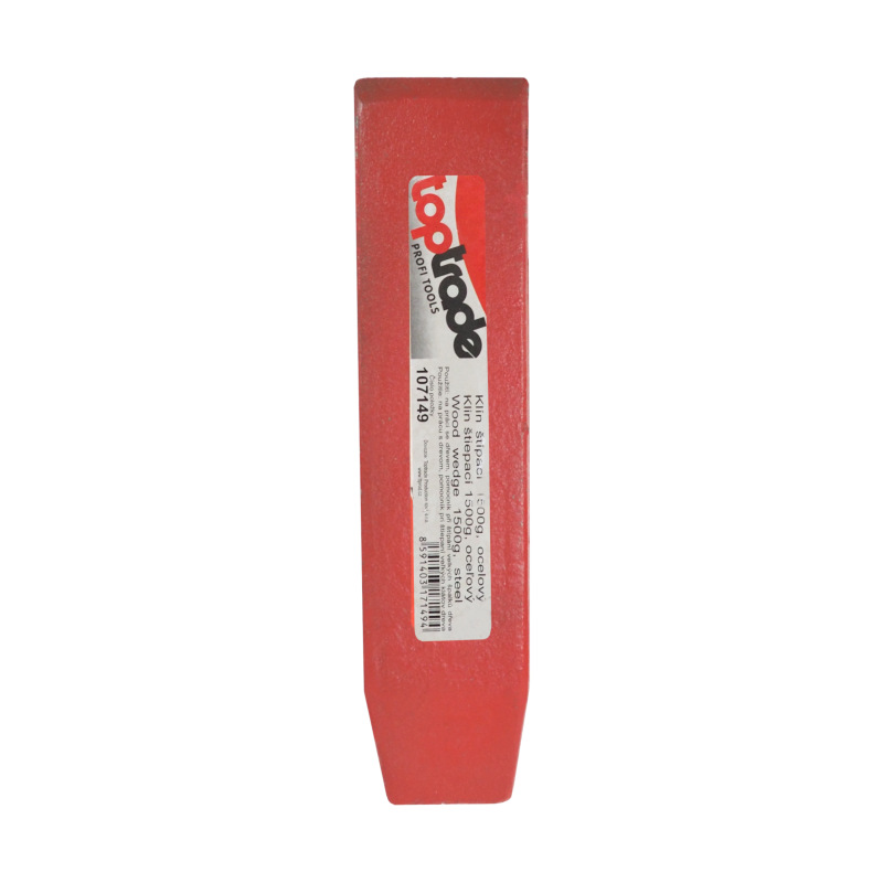 TOPTRADE klin štiepací, oceľový, 1500 g 1