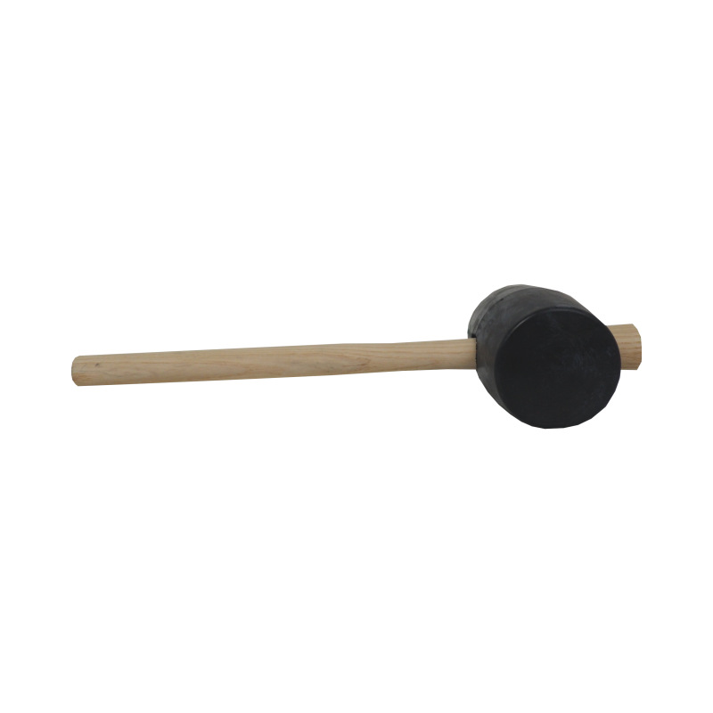 TOPTRADE kladivo gumené, čierne, s bukovou rukoväťou, O 55 mm/510 g, certifikované, profi 3