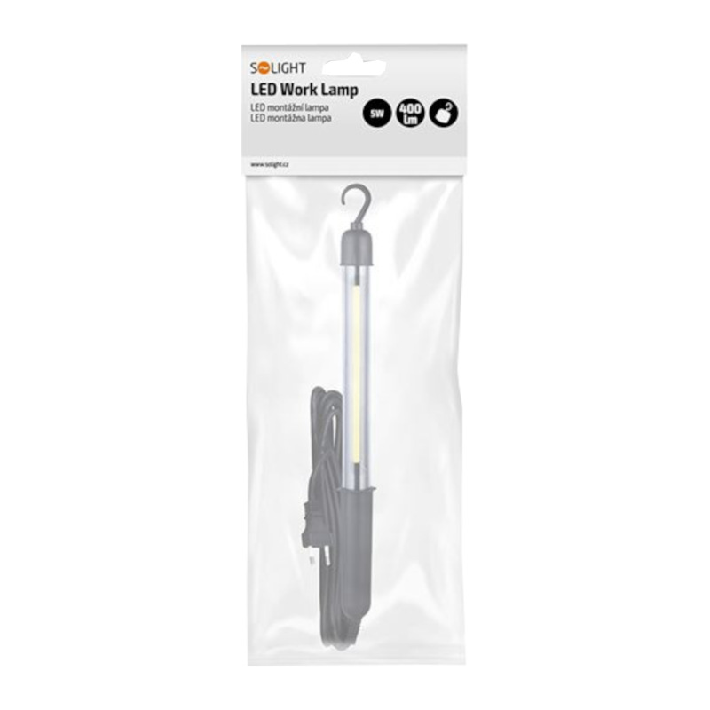 lampa montážna LED 5W, 400lm, COB, kábel 5m 2