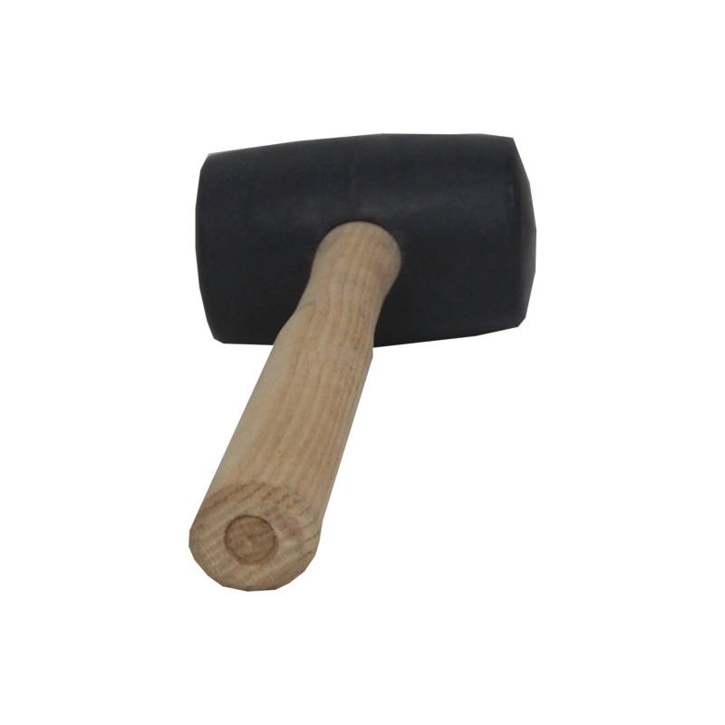 TOPTRADE kladivo gumené, čierne, s bukovou rukoväťou, O 55 mm/510 g, certifikované, profi 5