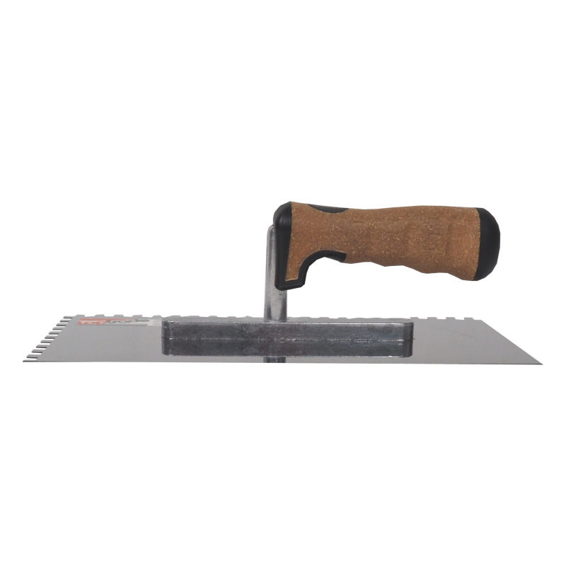 TOPTRADE hladítko nerezové, s EKO rukoväťou, zub 6 mm, 270 x 130 mm, profi 4