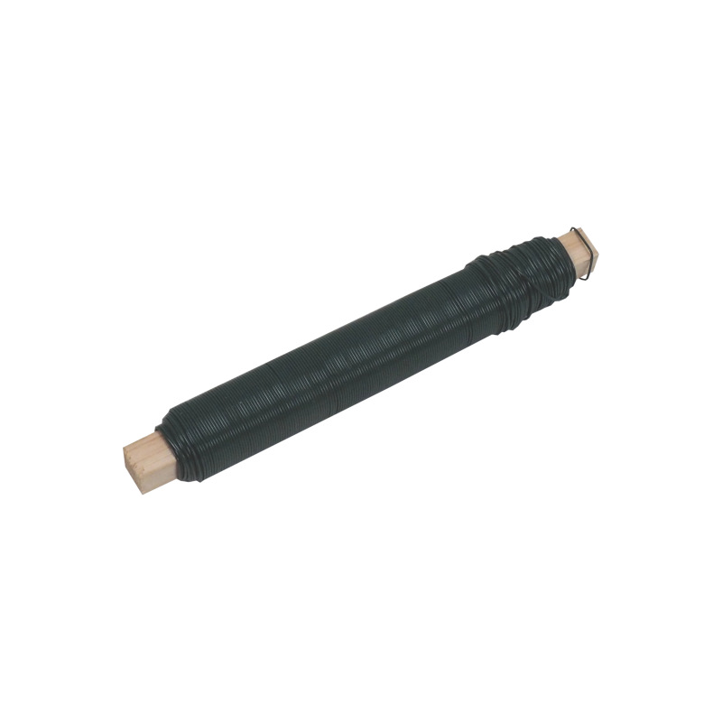 TOPTRADE drôt viazací, poplastovaný, zelený, O 0,65 (0,55) mm / 100 g, súprava 2 ks 2