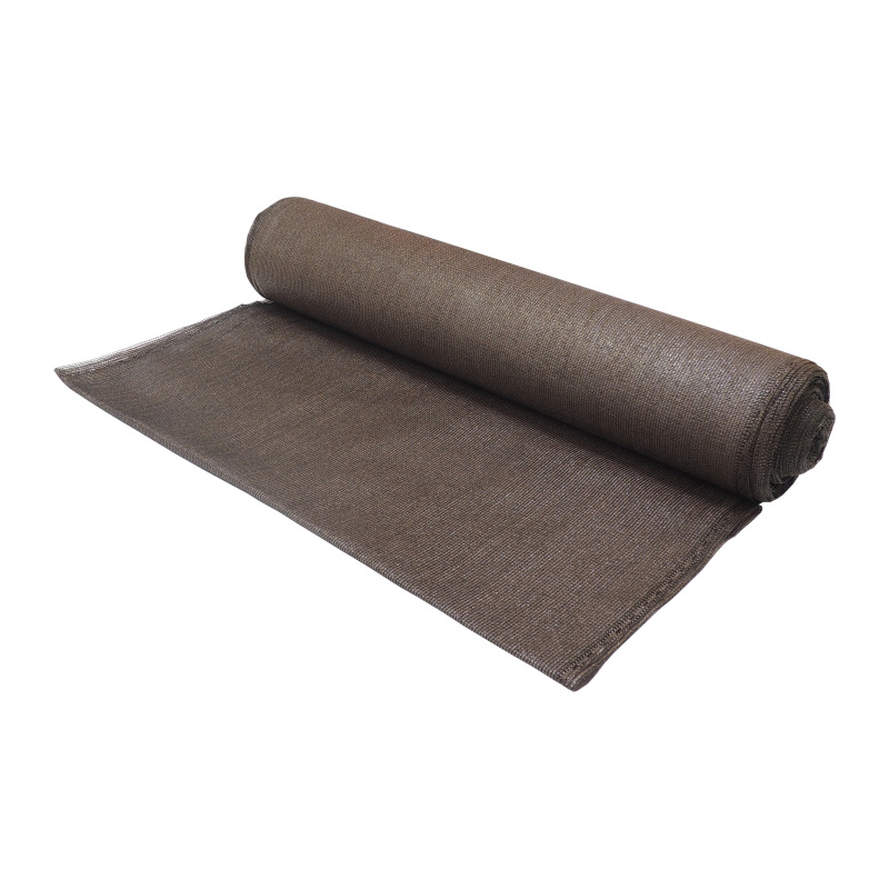 TOPTRADE sieť tieniaca, hnedá, 1,5 x 10 m, 150 g / m2