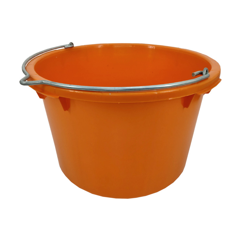 TOPTRADE nádoba plastová, extra pevná, oranžová, 40 l, s certifikáciou TÜV/GS
