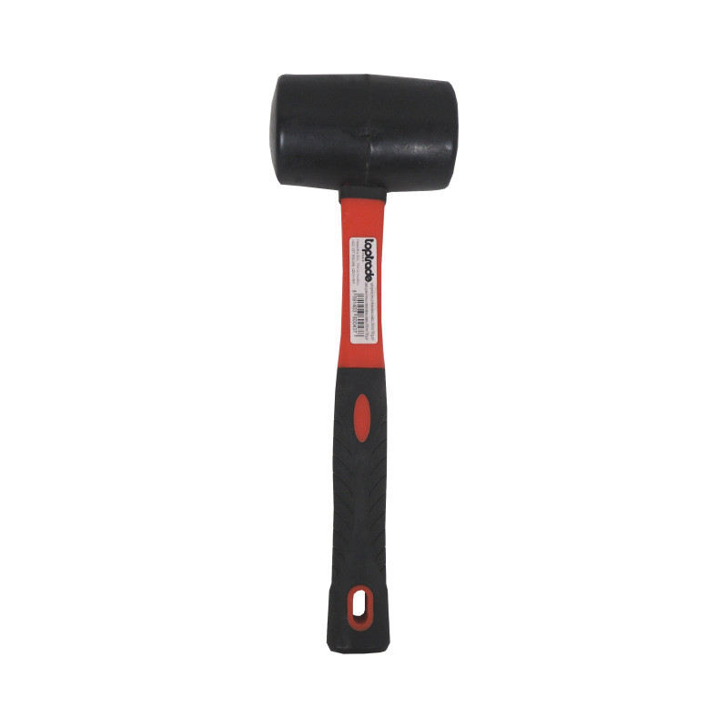 TOPTRADE kladivo gumené, čierne, sa sklolaminátovou násadou, O 60 mm / 700 g, profi 1