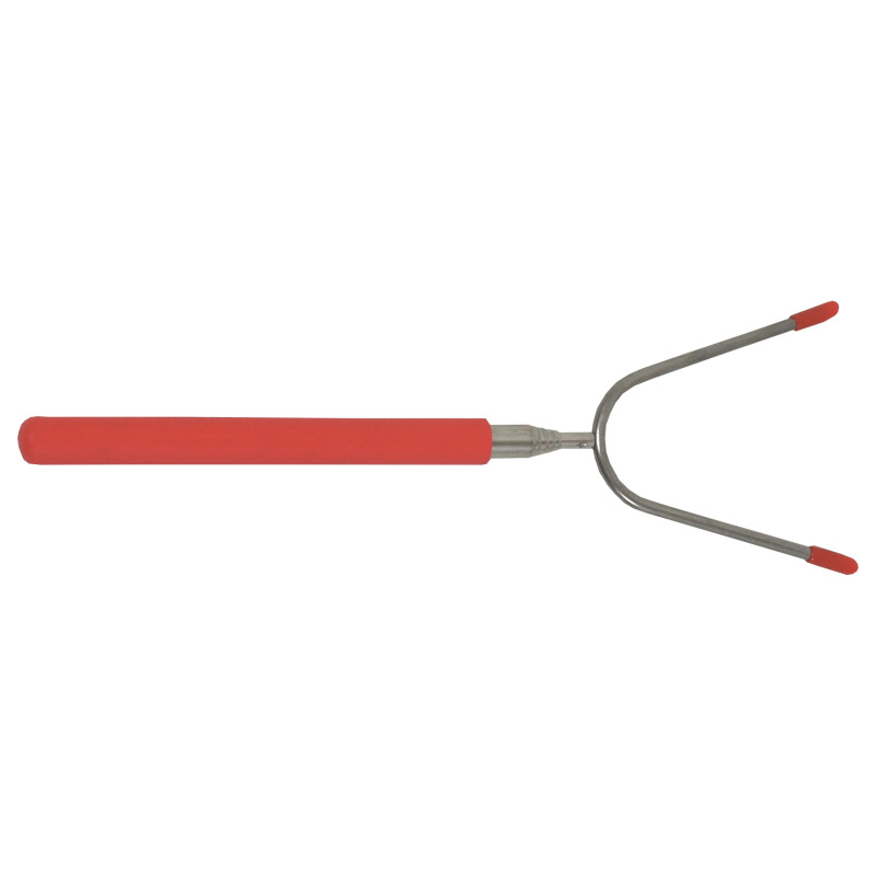 TOPTRADE vidlica opekacia, teleskopická, nerezová, plastová rukoväť, 25 – 86 cm 7