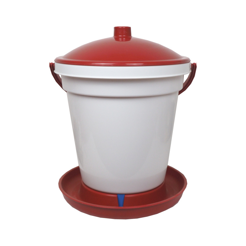 TOPTRADE napájačka plastová, vedrová, s plavákom, pre sliepky, 18 l 1