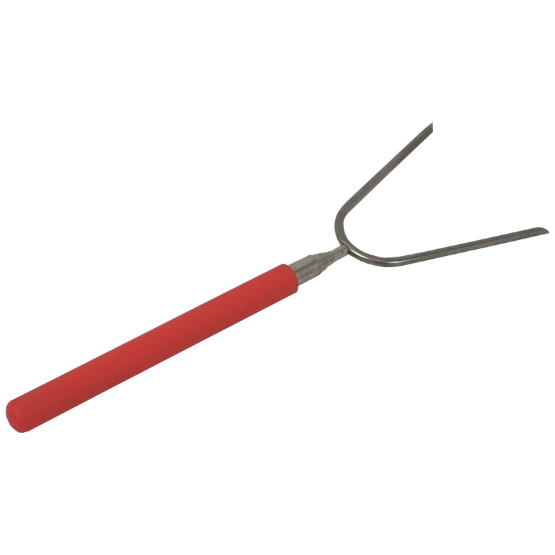 TOPTRADE vidlica opekacia, teleskopická, nerezová, plastová rukoväť, 25 – 86 cm 4