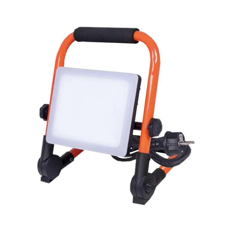 reflektor LED, so sklopným stojanom, 50W, 4500lm, 4000K, kábel so zástrčkou, IP65