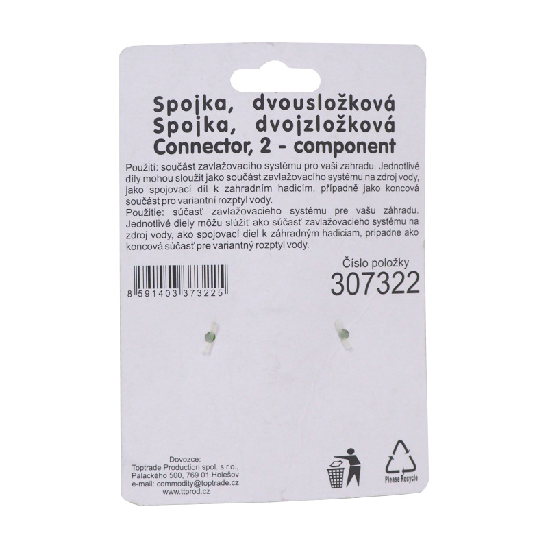 TOPTRADE spojka dvojzložková, 1" 3