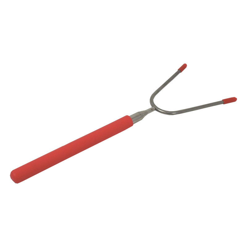 TOPTRADE vidlica opekacia, teleskopická, nerezová, plastová rukoväť, 25 – 86 cm 2