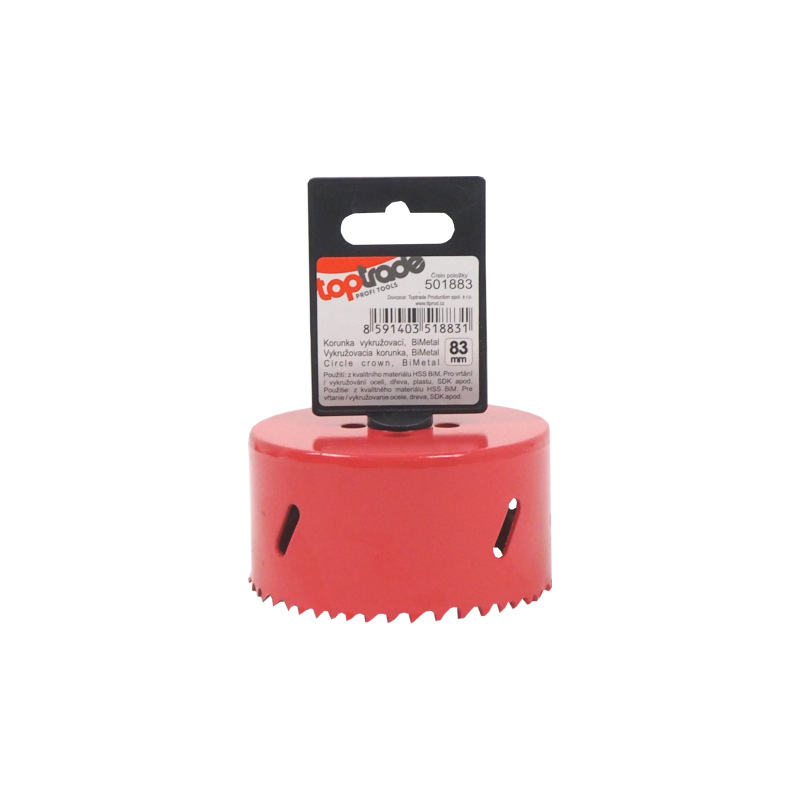 TOPTRADE korunka vykružovacia, BiMetal, 83 mm 2