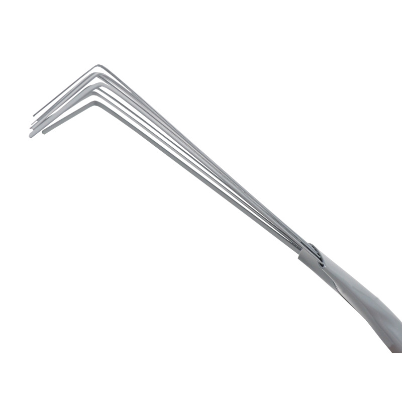 TOPTRADE hrable kovové, na lístie, 9 zubov, PP rukoväť, dĺžka 37 cm 5