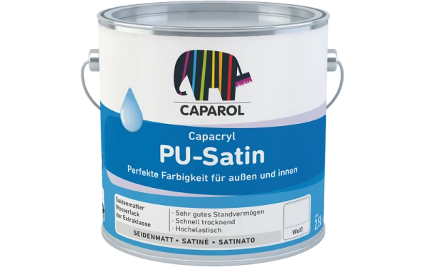 Capacryl PU-Satin Vysoko kvalitný biely polyuretán – akrylový email, odolný poškrabaniu
