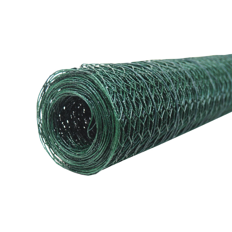 TOPTRADE pletivo králičie, poplastované, zelené, 13/0,9 mm, 1000 mm/5 m 3