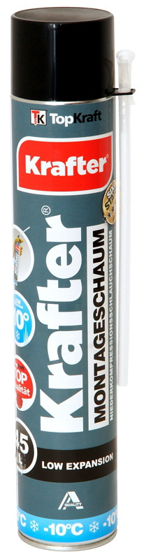 Pena montážna celoročná trubičková nízkorozťažná 750ml do -10°C / 12 kartón