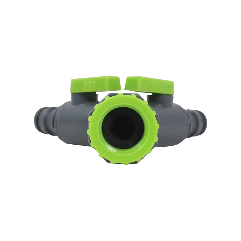TOPTRADE rozdvojka s ventilmi, 3/4" na 2 rýchlospojky 2