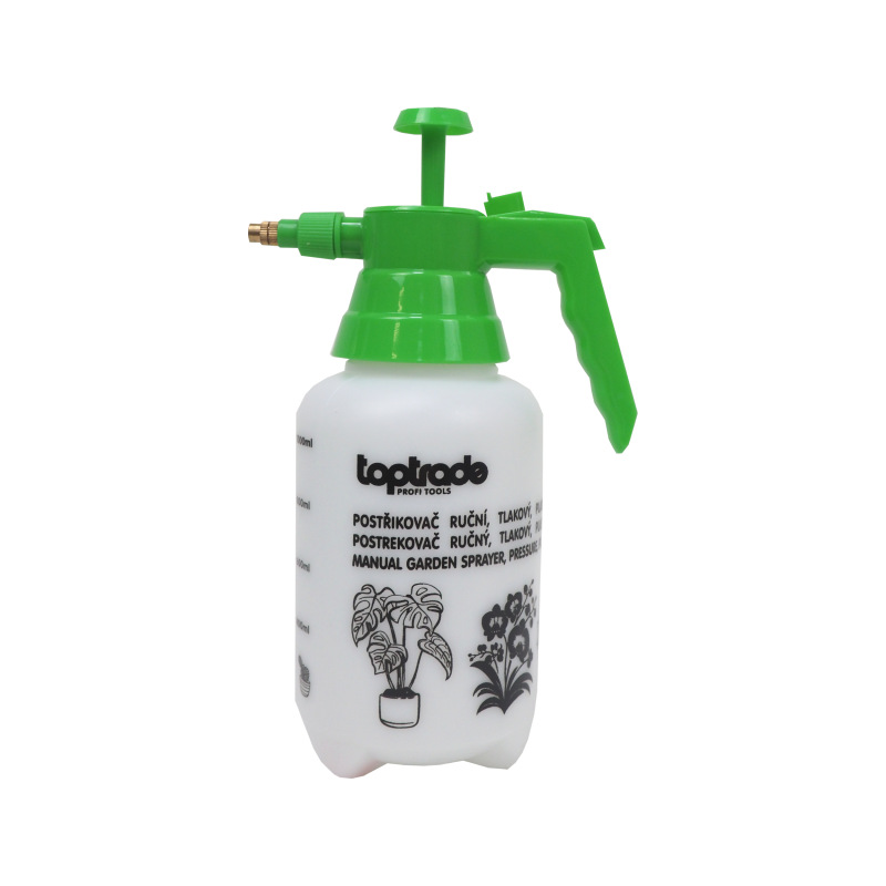 TOPTRADE postrekovač plastový, ručný, tlakový, 1,0 l
