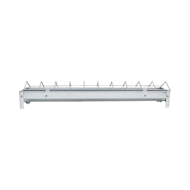 TOPTRADE kŕmidlo pozinkovné, velké, so sklopnou mriežkou, pre hydinu, 500x130x150mm 5