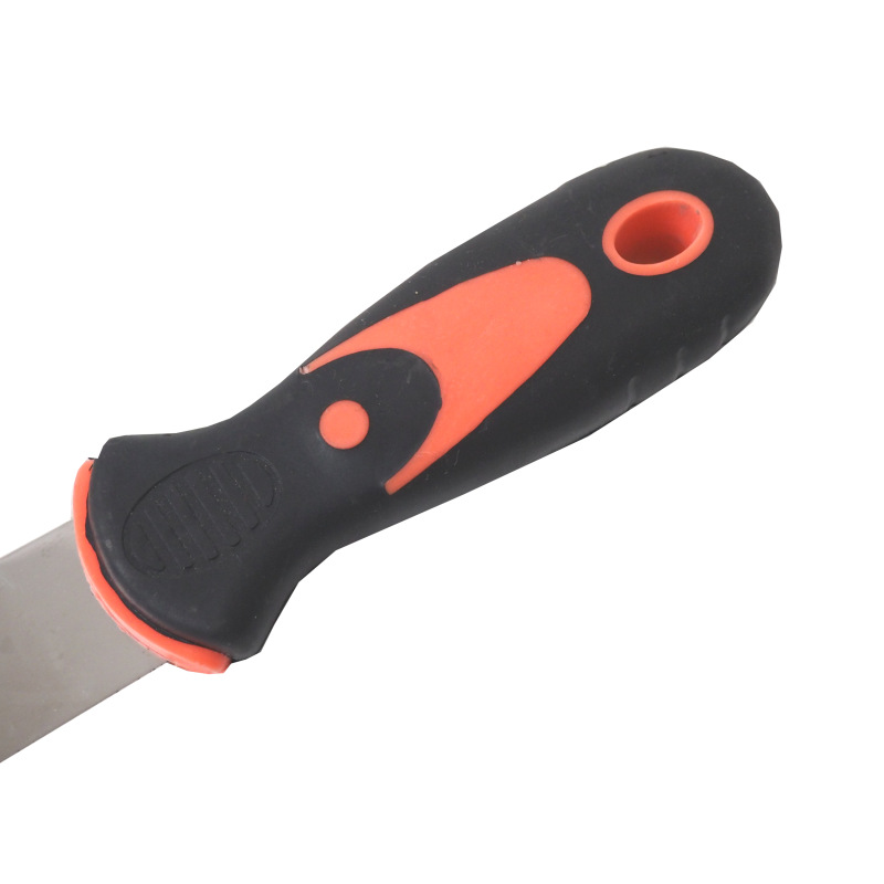 TOPTRADE špachtľa nerezová, s gumenou, ergonomickou rukoväťou, 30 mm, profi 6