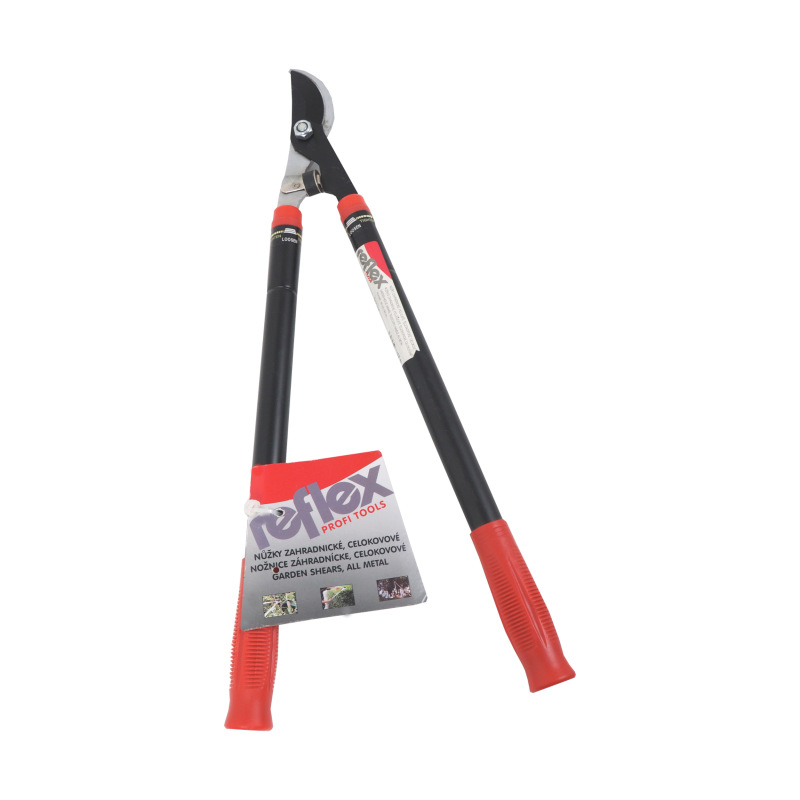 TOPTRADE nožnice záhradnícke, celokovové, teleskopické, polguľaté, 640/940 mm 1
