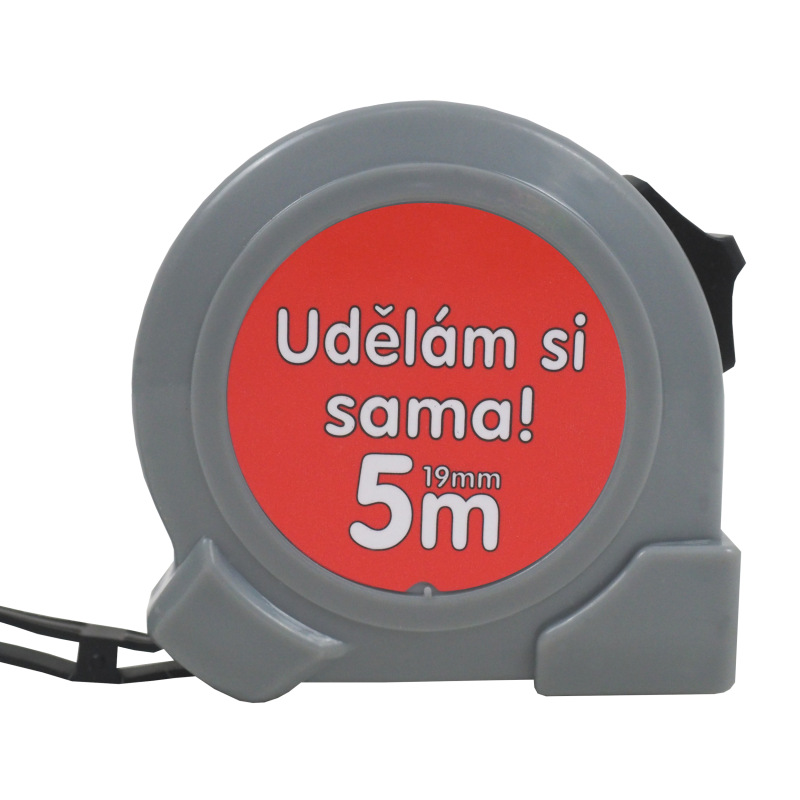 TOPTRADE meter zvinovací, „UDĚLÁM SI SAMA !“, jednobrzdový, 19 mm x 5 m