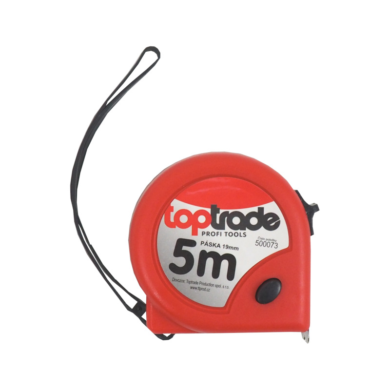 TOPTRADE meter zvinovací, dvojbrzdový, 19 mm x 5 m 10