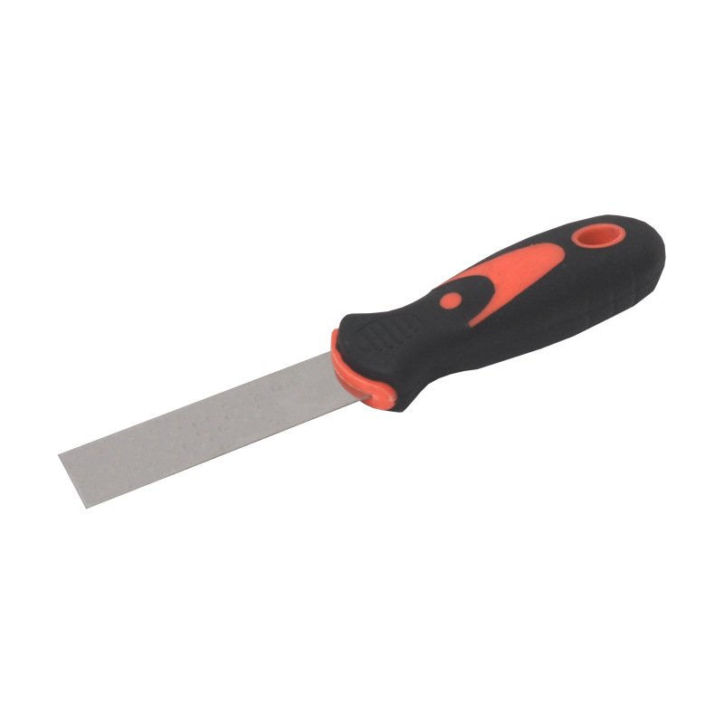 TOPTRADE špachtľa nerezová, s gumenou, ergonomickou rukoväťou, 30 mm, profi 2