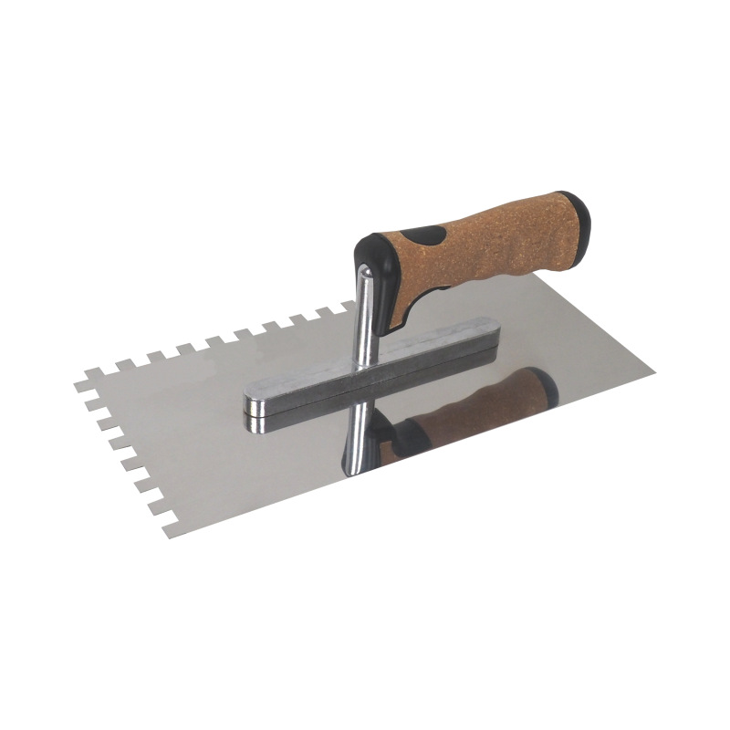 TOPTRADE hladítko nerezové, s EKO rukoväťou, zub 8 mm, 270 x 130 mm, profi 2