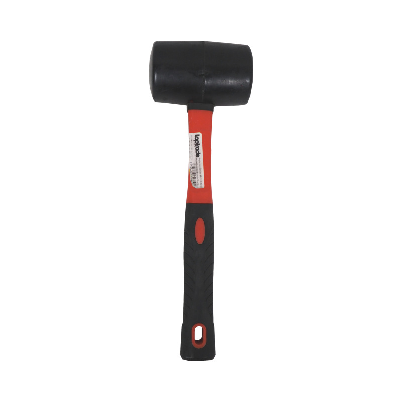 TOPTRADE kladivo gumené, čierne, sa sklolaminátovou násadou, O 70 mm / 900 g, profi 2