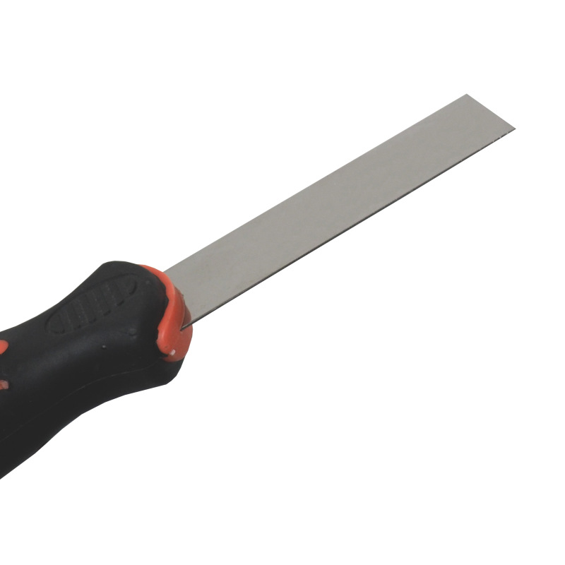 TOPTRADE špachtľa nerezová, s gumenou, ergonomickou rukoväťou, 30 mm, profi 7