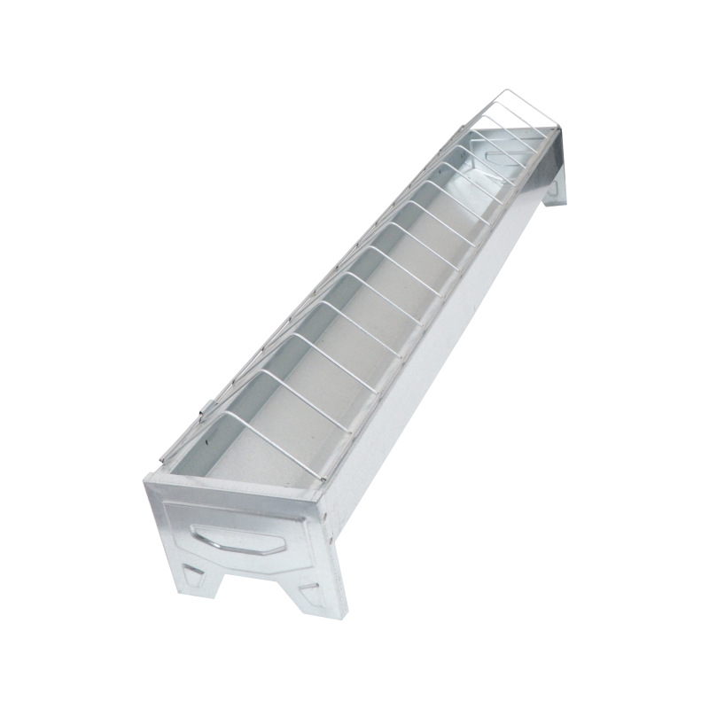 TOPTRADE kŕmidlo pozinkovné, velké, so sklopnou mriežkou, pre hydinu, 500x130x150mm 1