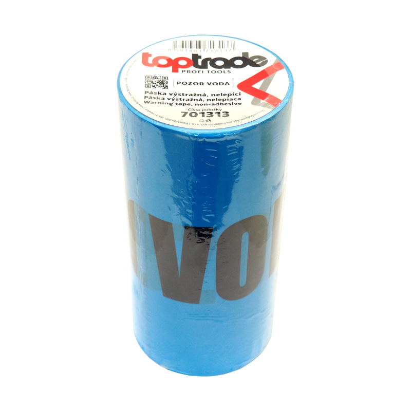 TOPTRADE páska výstražná, nelepiaca, "Pozor voda", modrá, 22cmx0,07mmx50m 2