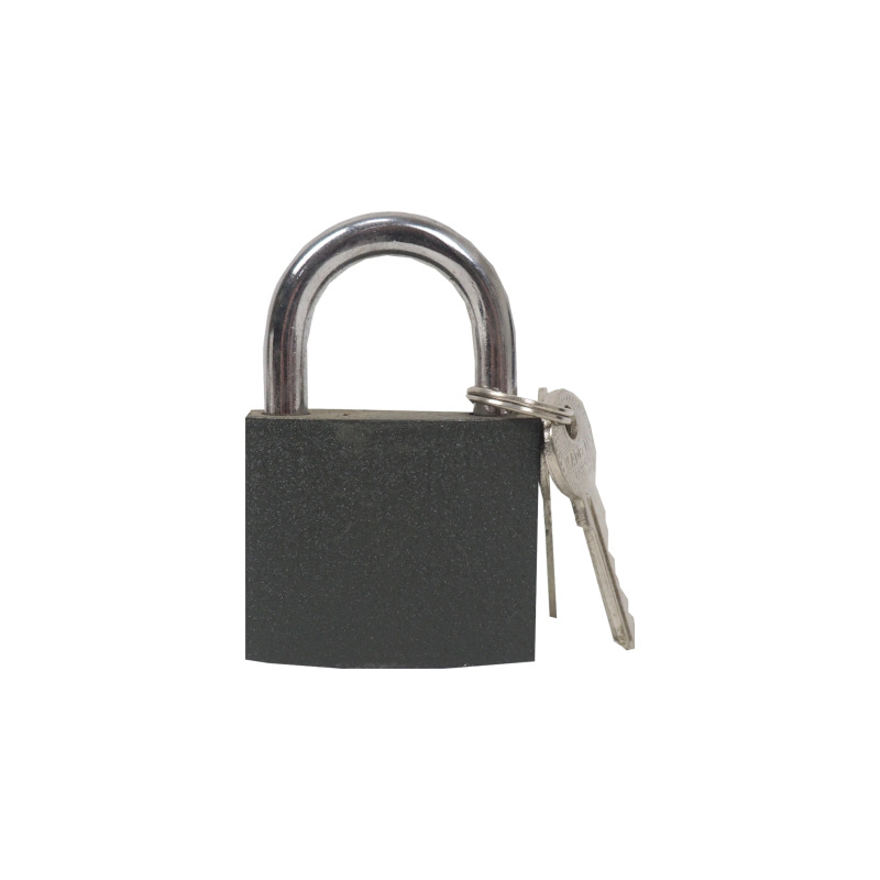 TOPTRADE zámok visiaci, čierny, 63 mm