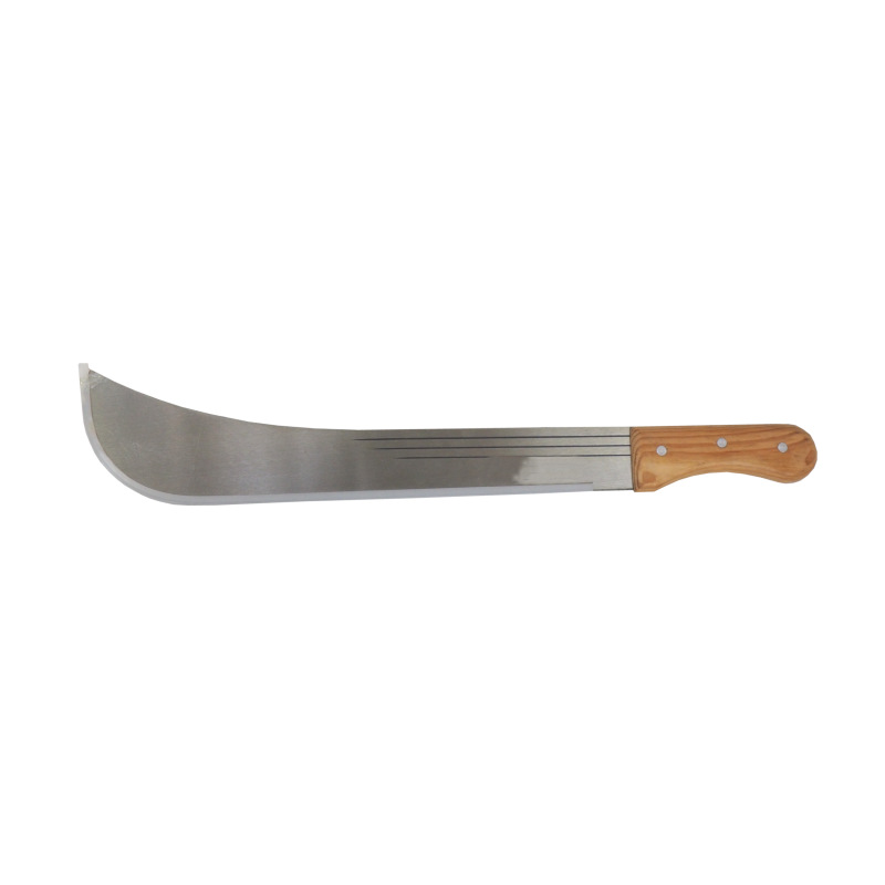 TOPTRADE mačeta oceľová, s drevenou rukoväťou, 18 "čepeľ, 600 mm 1