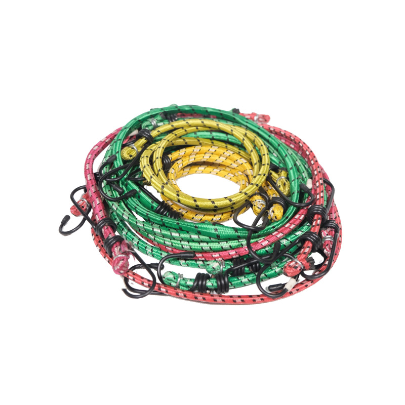 TOPTRADE gumolano upínacie, pavúk s háčikmi, O10mm, sada 12ks, á 2ks 30,45,60,76,90,130 cm