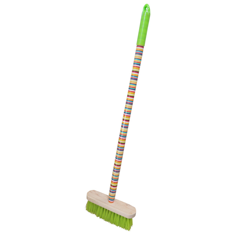 TOPTRADE náradie záhradné, detské - zmeták, dlhá násada, 76 cm