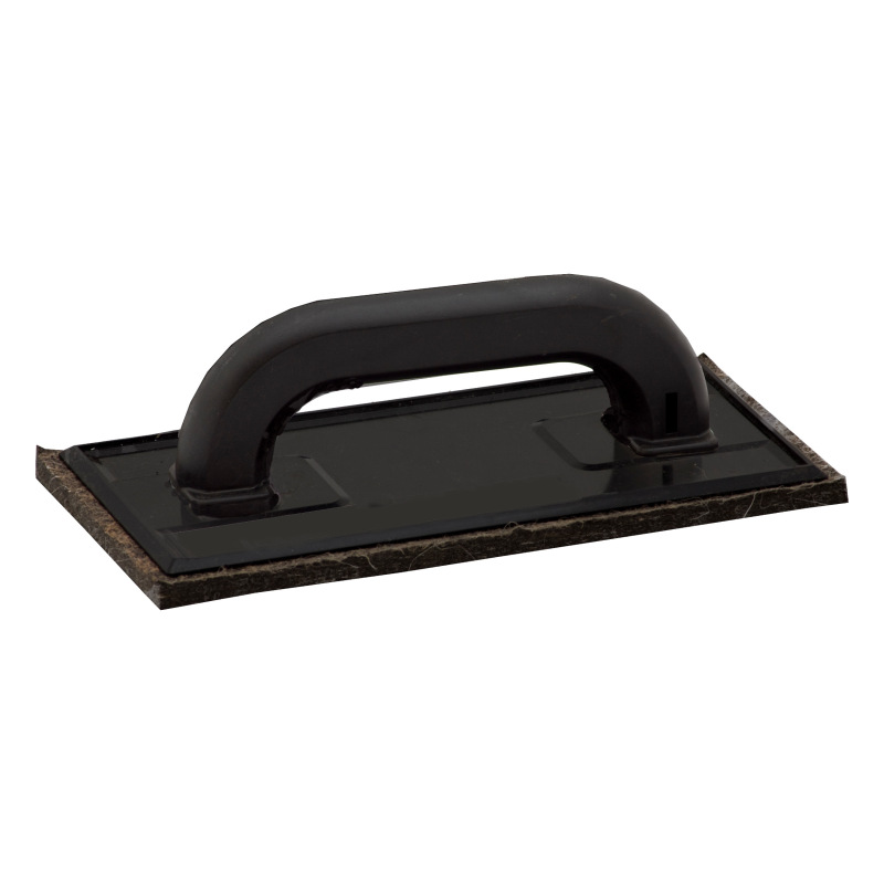 TOPTRADE hladítko ABS, odľahčené plátko, plsť hnedá, 250 x 130 x 10 mm, hobby