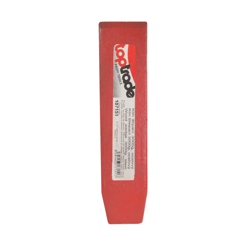 TOPTRADE klin štiepací, oceľový, 3000 g 1