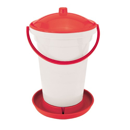TOPTRADE napájačka plastová, vedrová, s plavákom, pre sliepky, 24 l 2