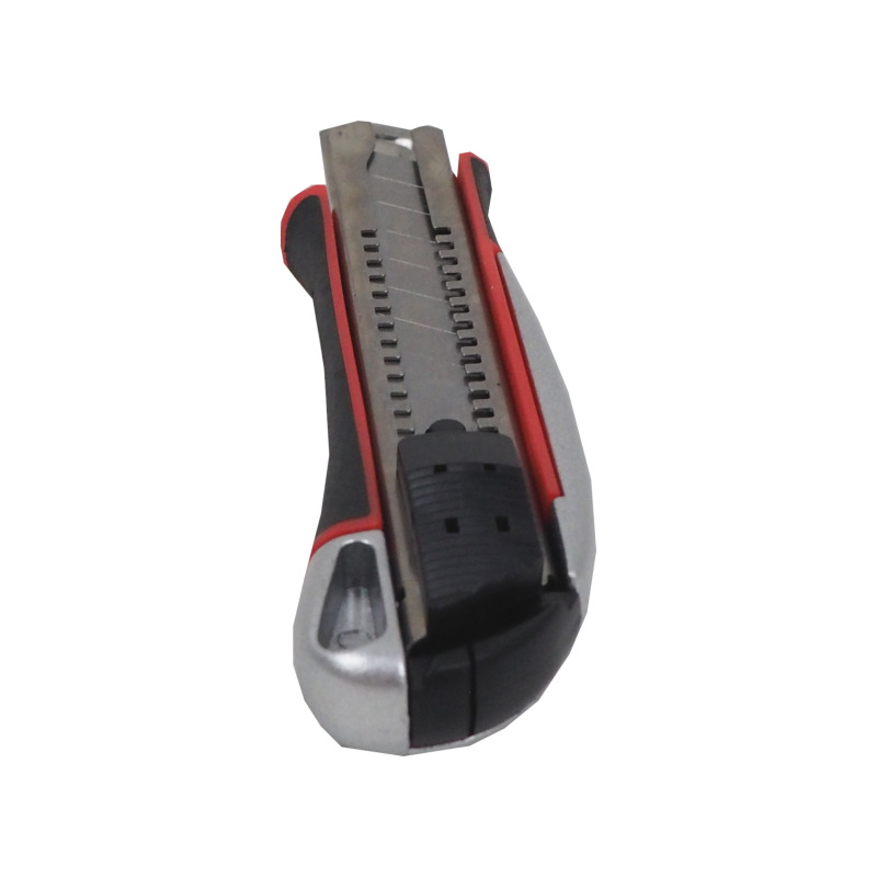 TOPTRADE nôž odlamovací, ALU, pogumovaný, 18 mm, profi 7