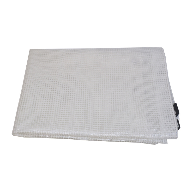 TOPTRADE plachta krycia, priehľadná, s kovovými okami, 4 x 6 m, 120 g / m2 - BAZÁR -