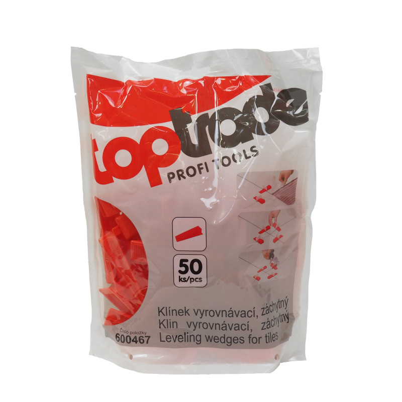 TOPTRADE klin, vyrovnávacie, záchytný, na obklady a dlažbu / 50 ks 1
